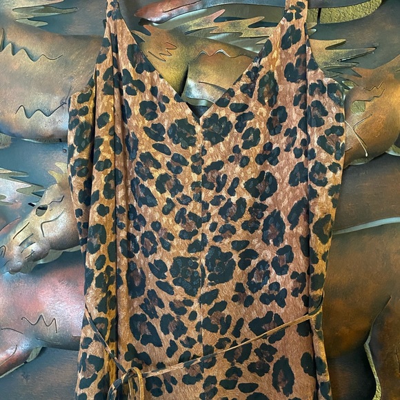 NWOT! “Gianni Bini” Leopard jumpsuit cropped legs. - Picture 3 of 11